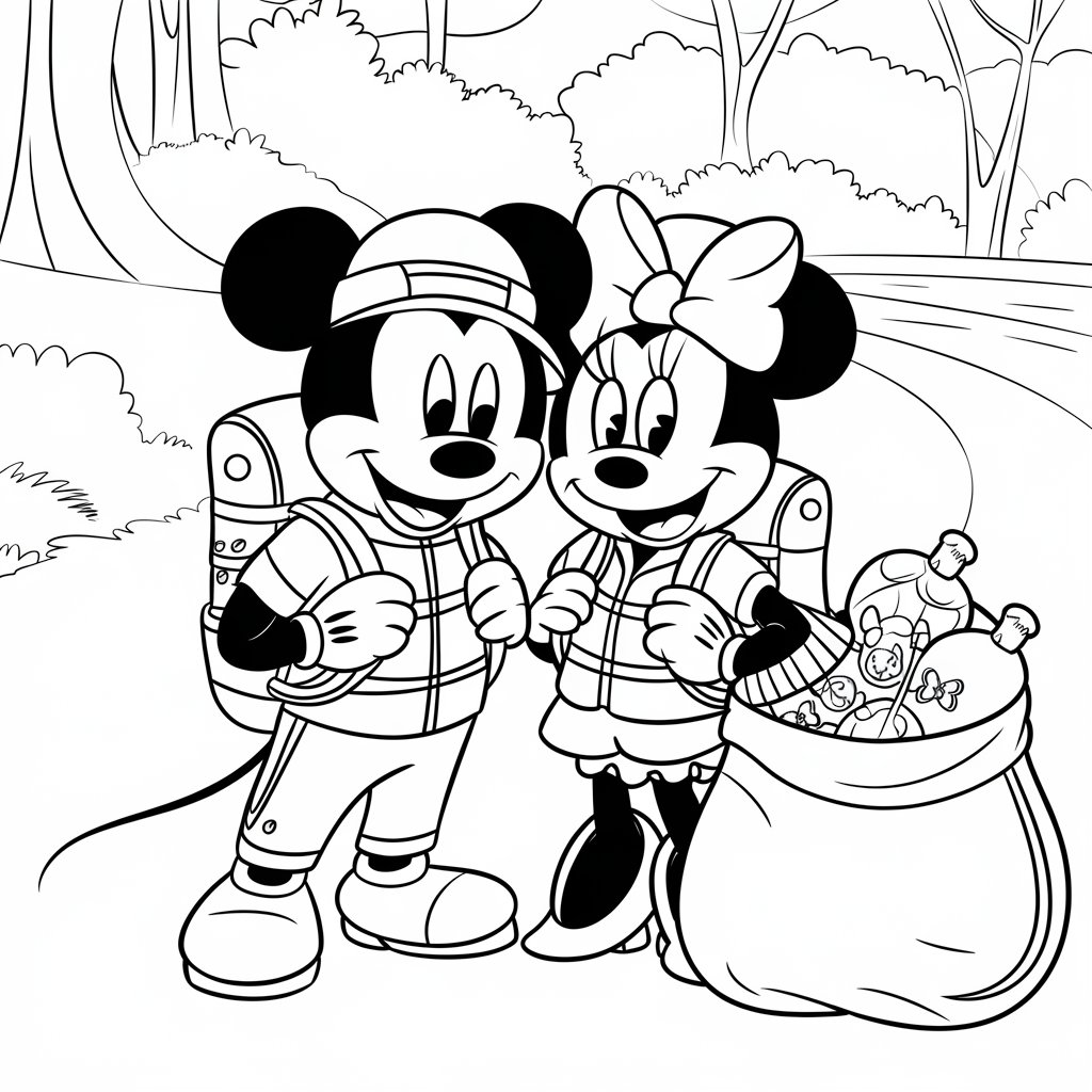coloriage imprimer minnie