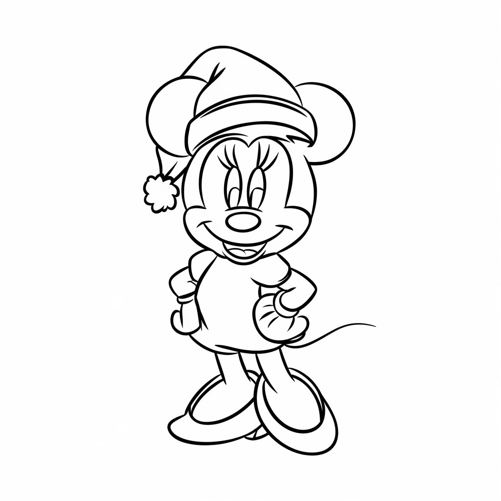 coloriage minnie mickey