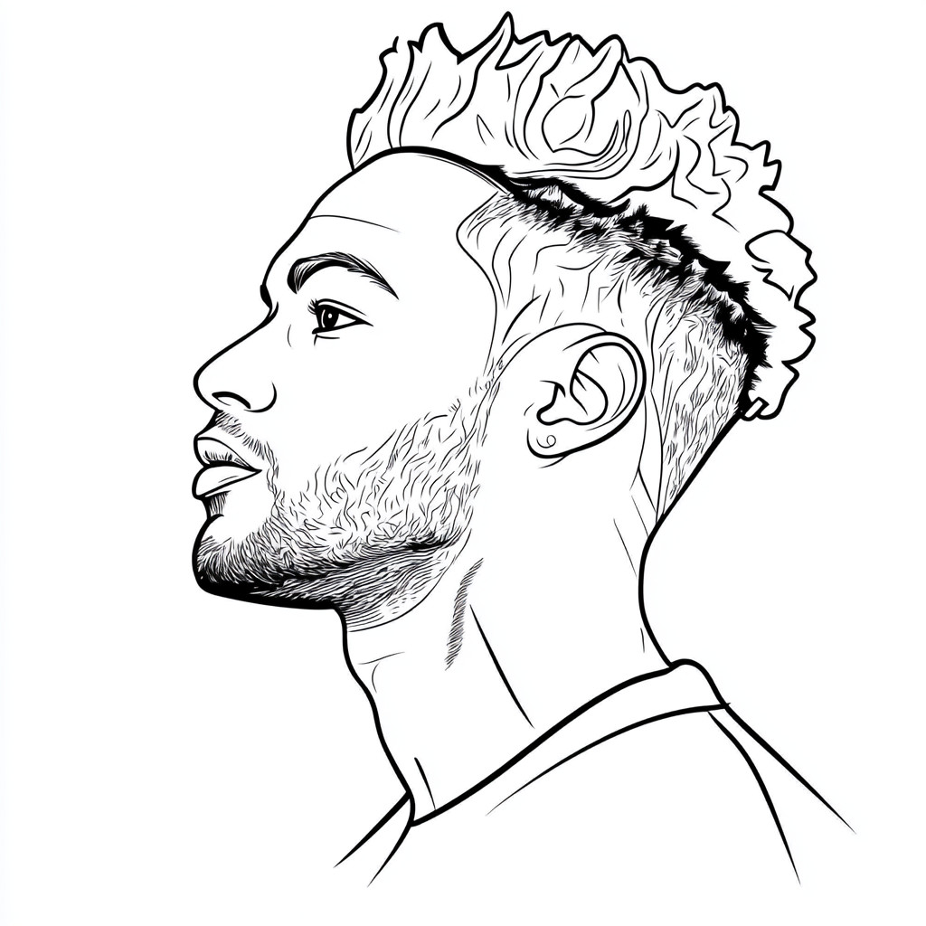 coloriage neymar paris