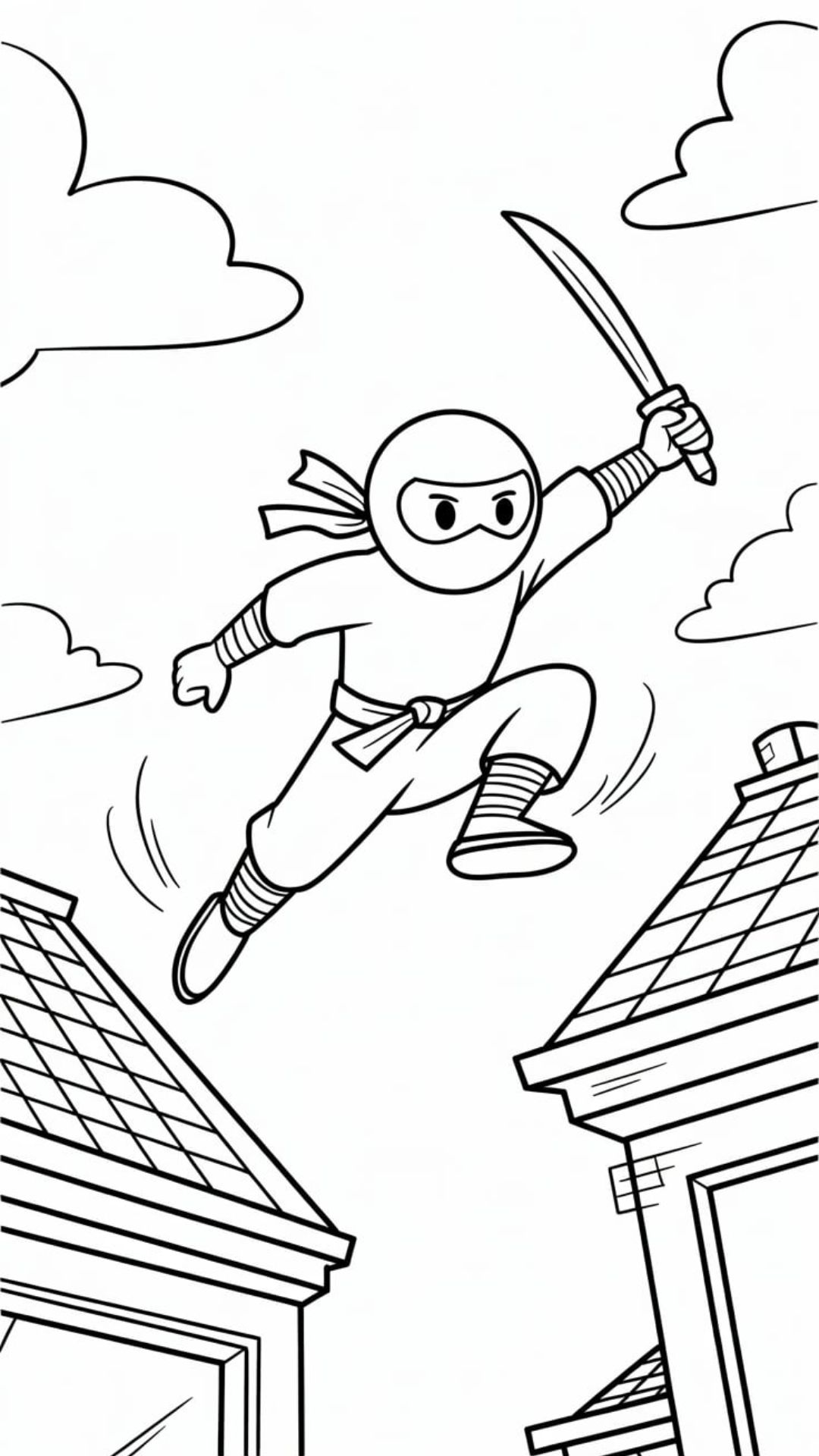 coloriages ninja à imprimer​