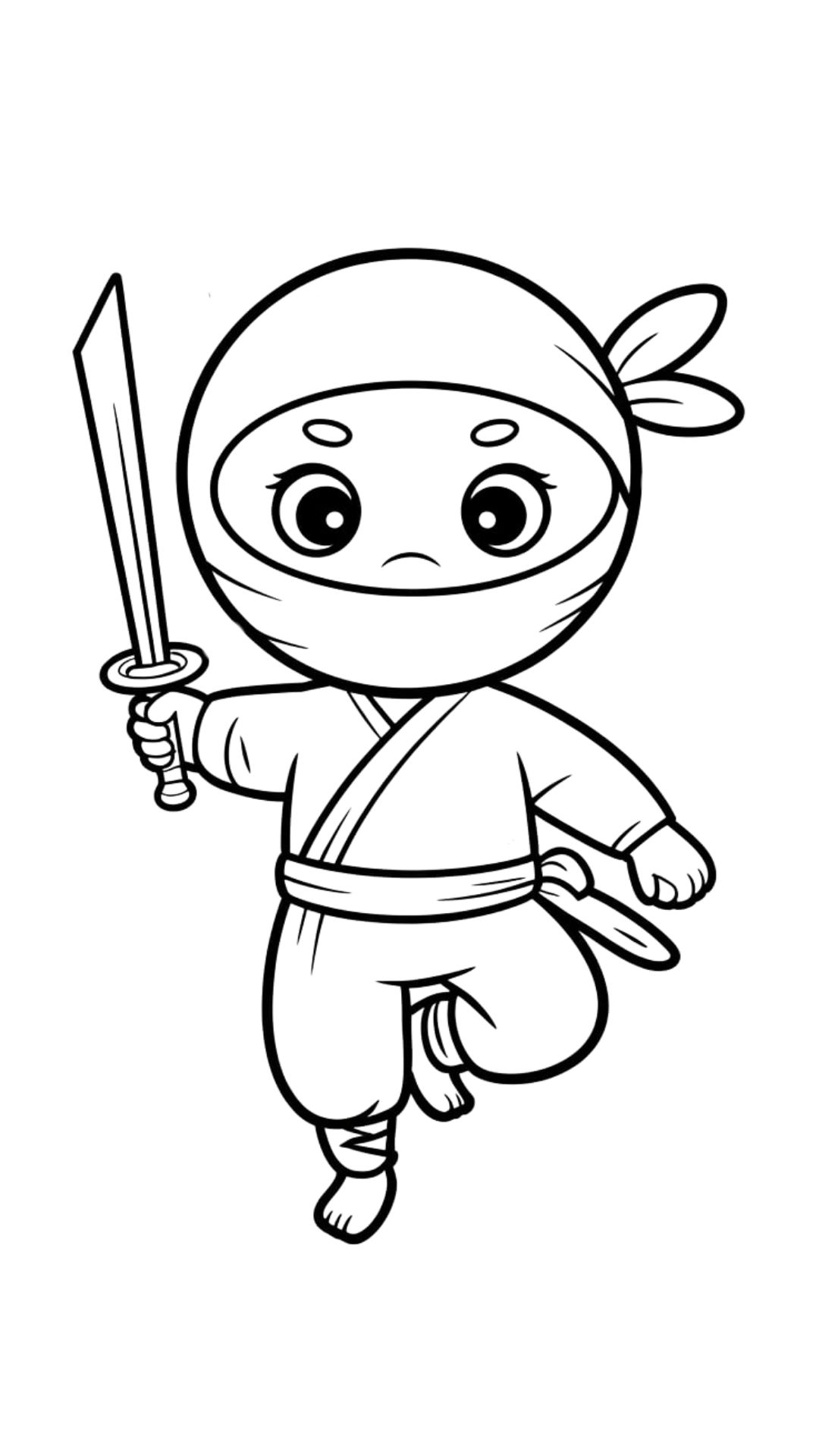 coloriage gratuit ninja​