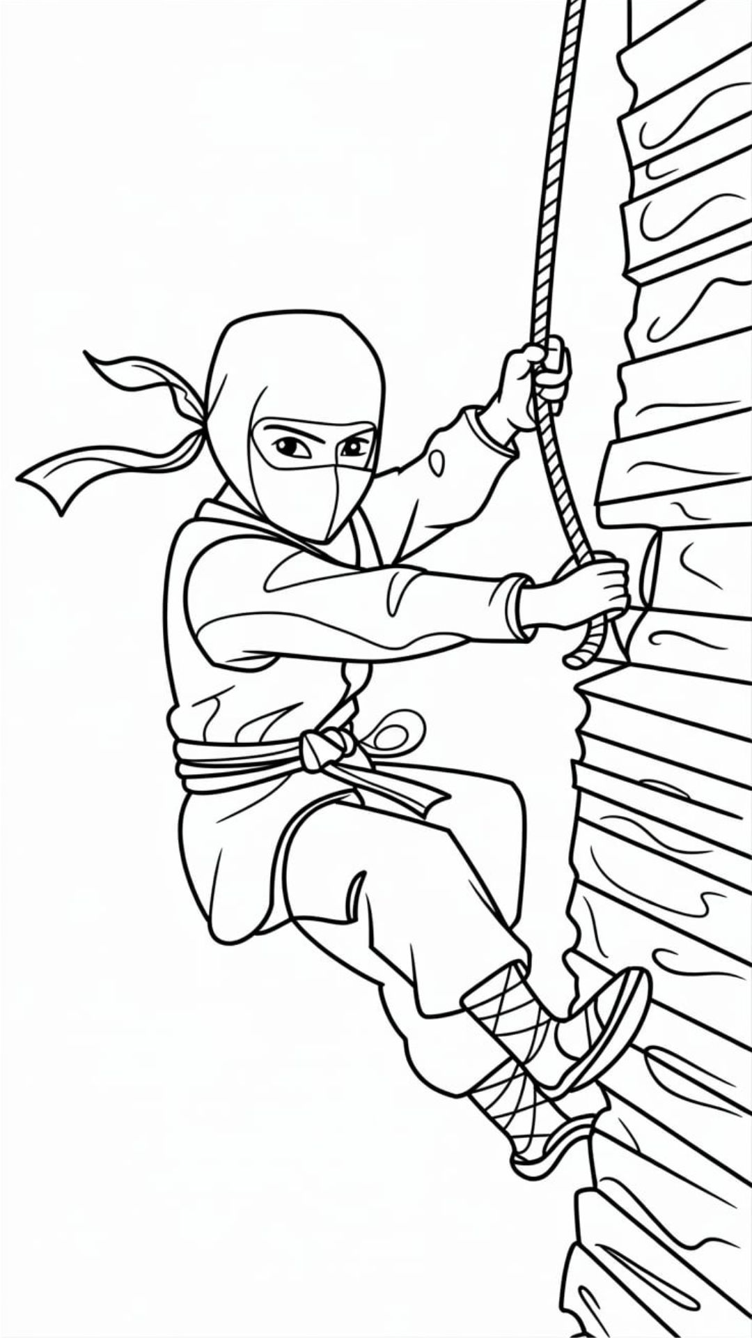 coloriage ninja warrior​