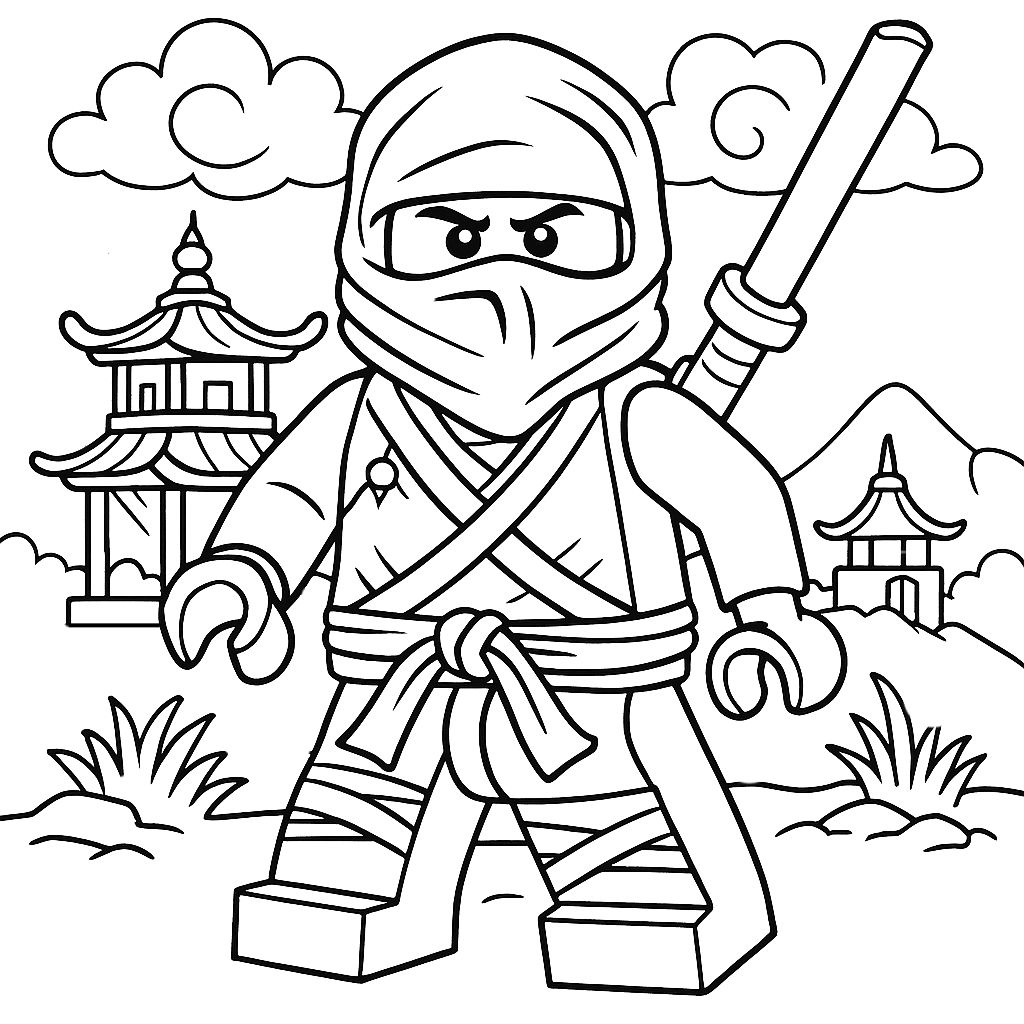 coloriage ninja go