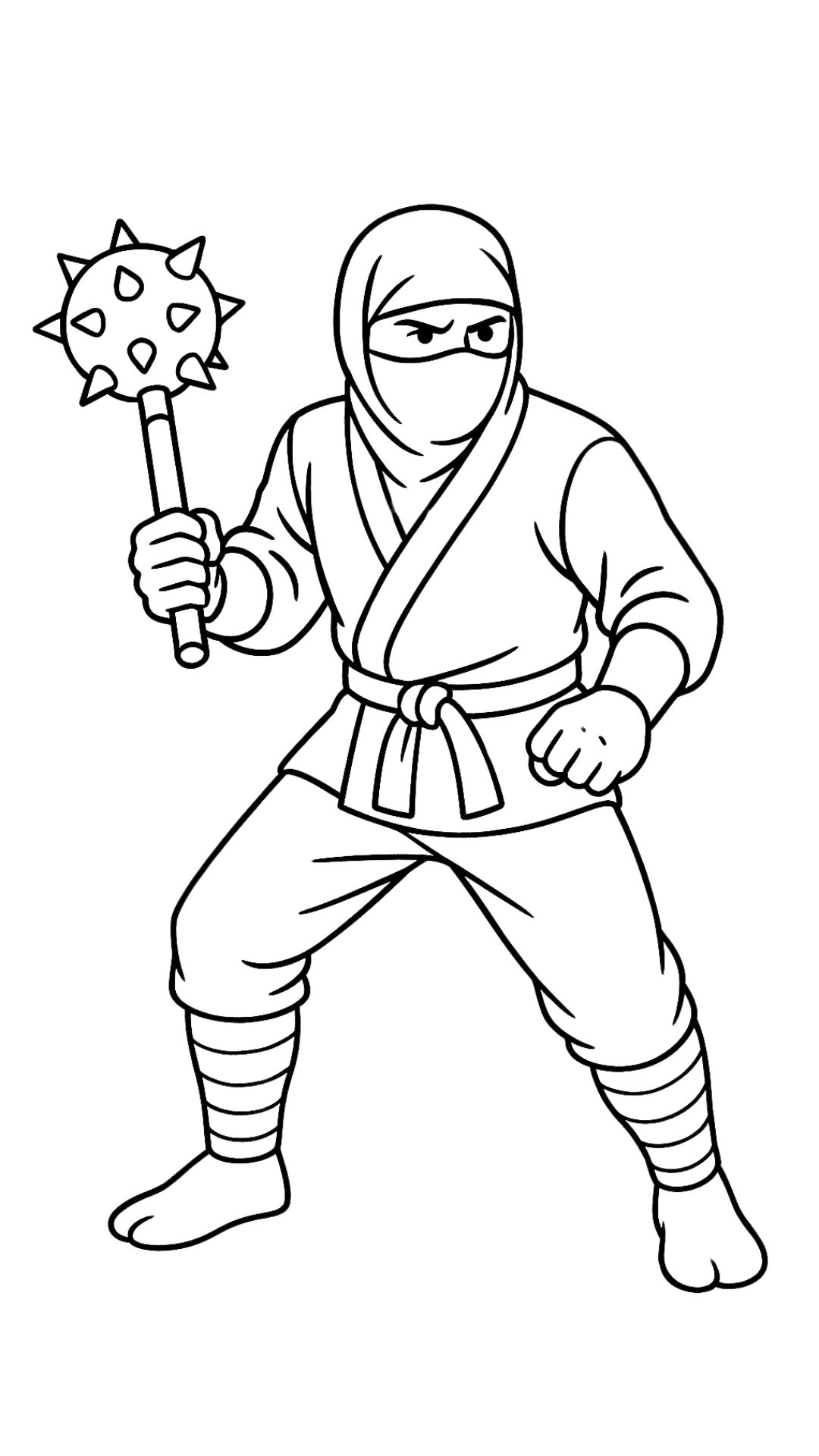 coloriage ninja