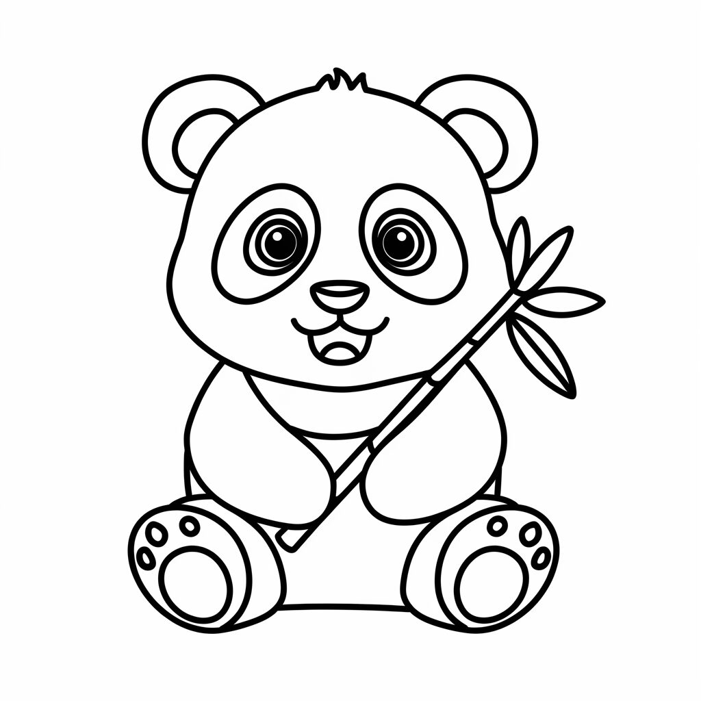coloriage panda roux