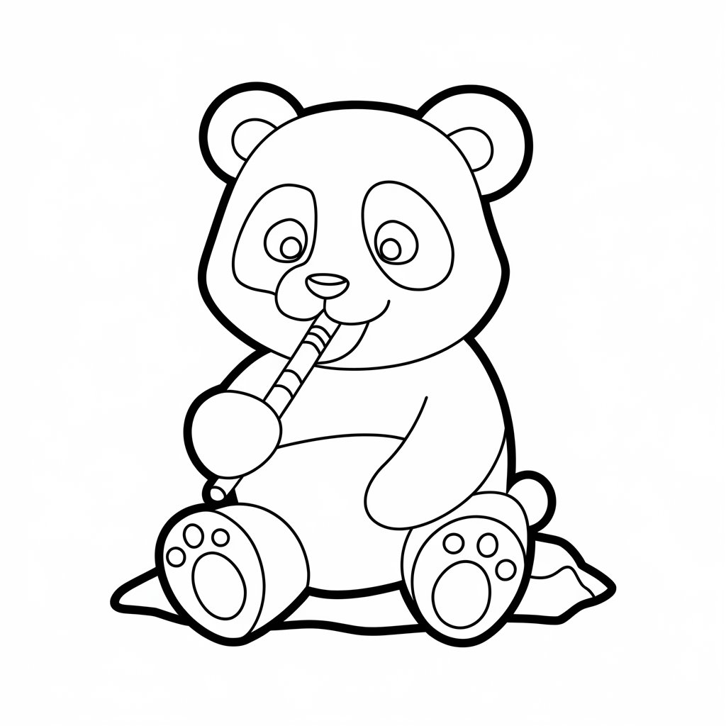 coloriage panda