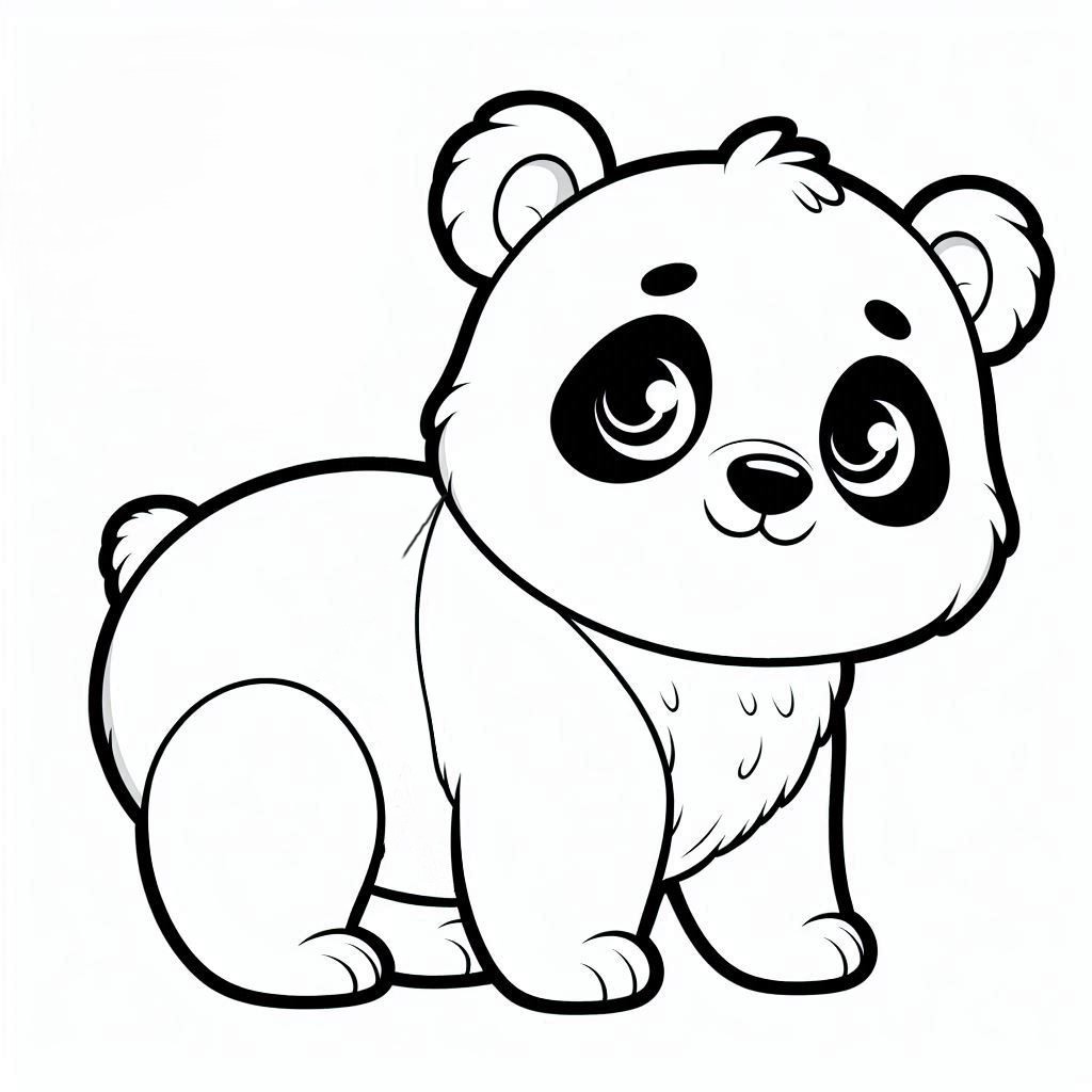 panda coloriage