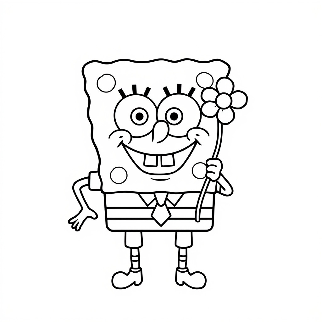 photo coloriage spongebob