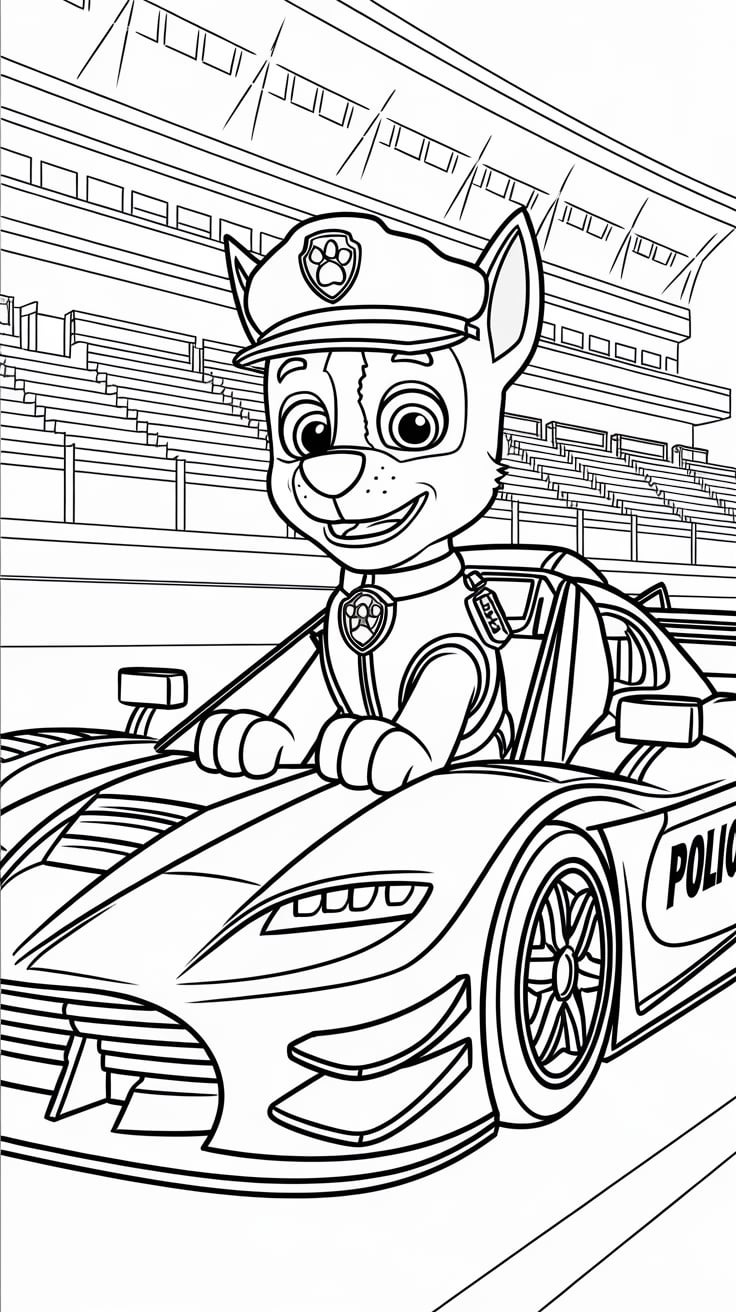 coloriage a imprimer pat patrouille