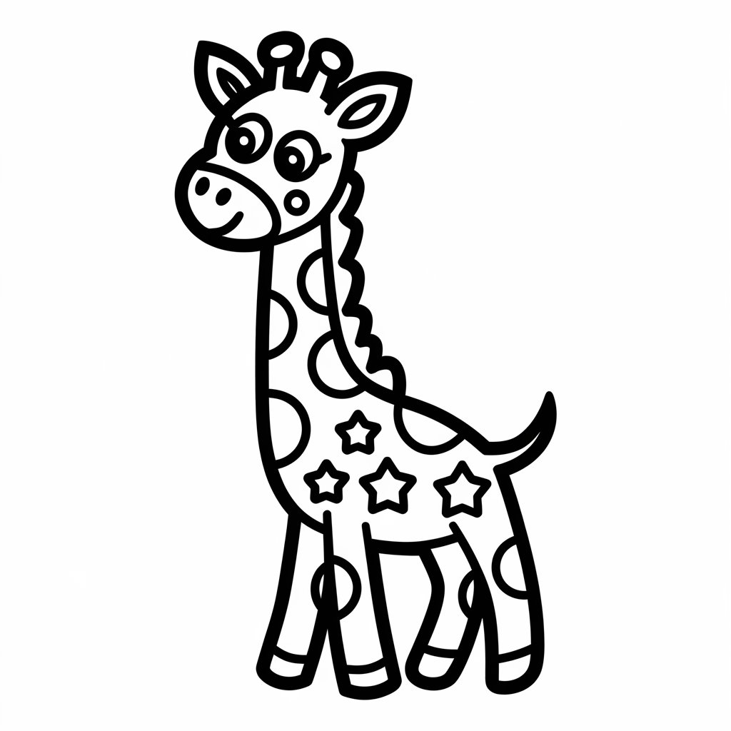 coloriage girafe imprimer gratuit