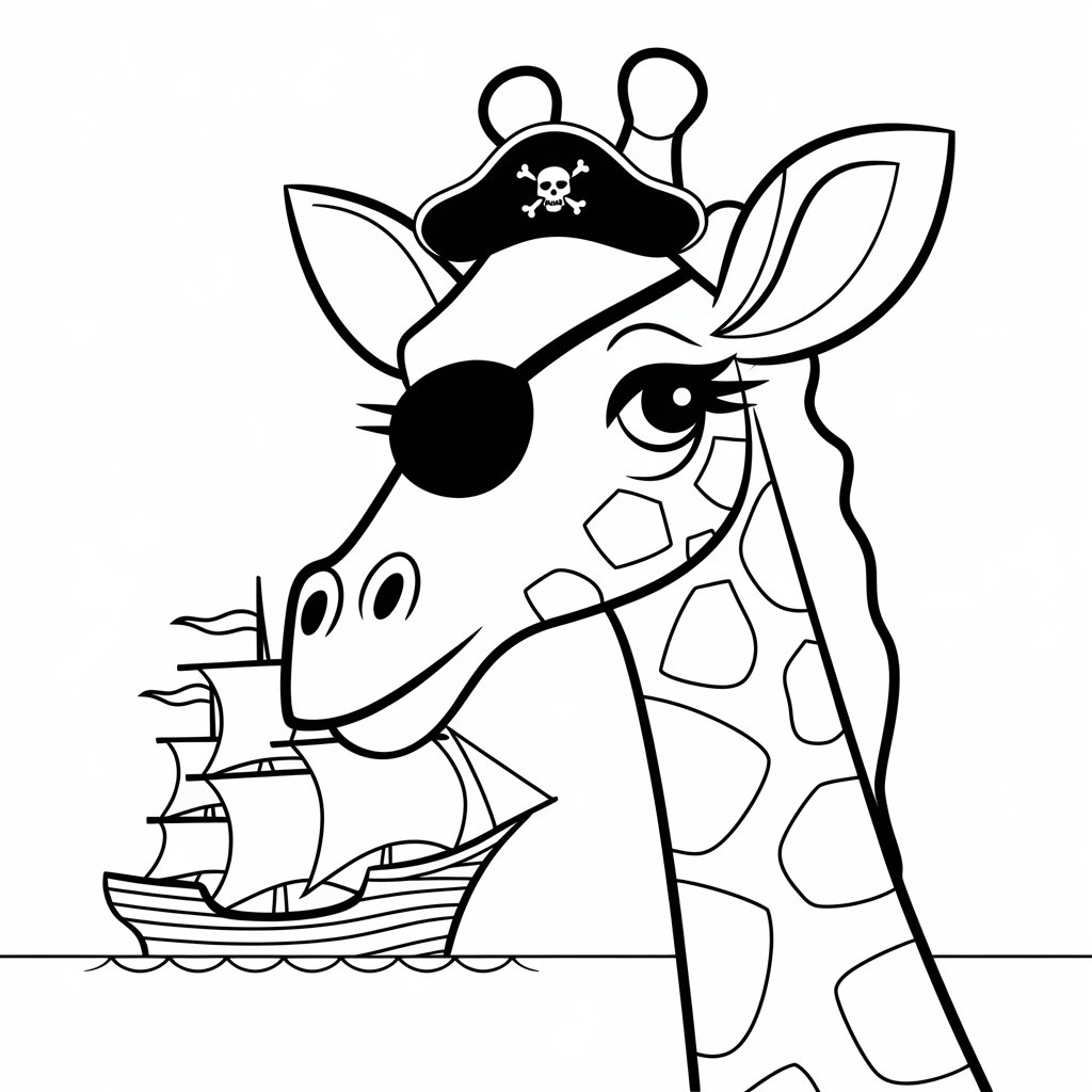 coloriage girafe pdf