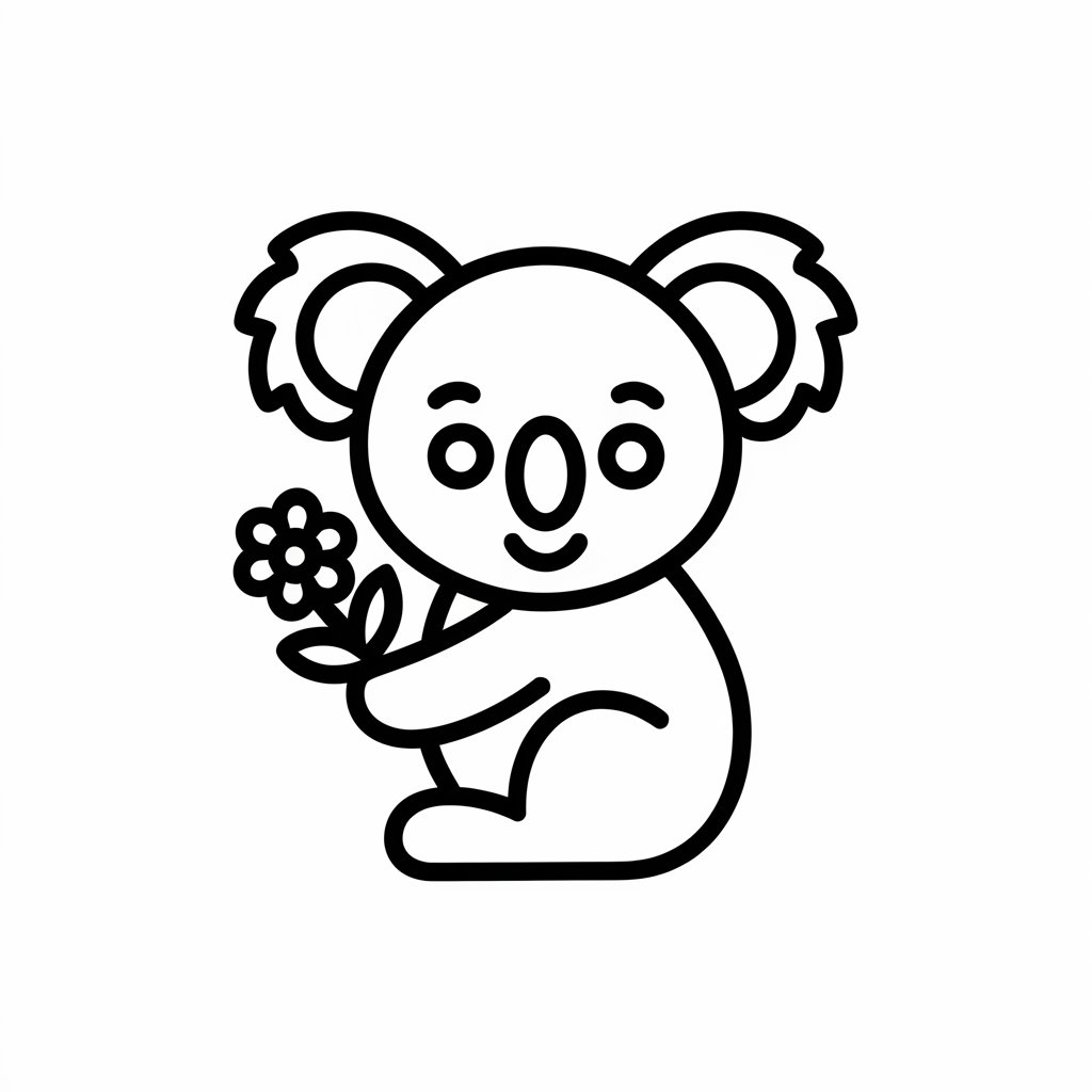 coloriage de koala