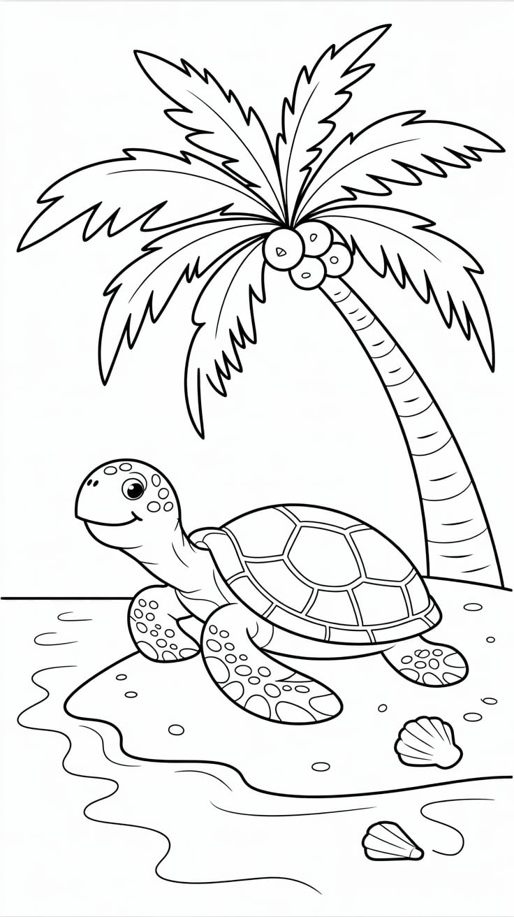 dessin d'une tortue