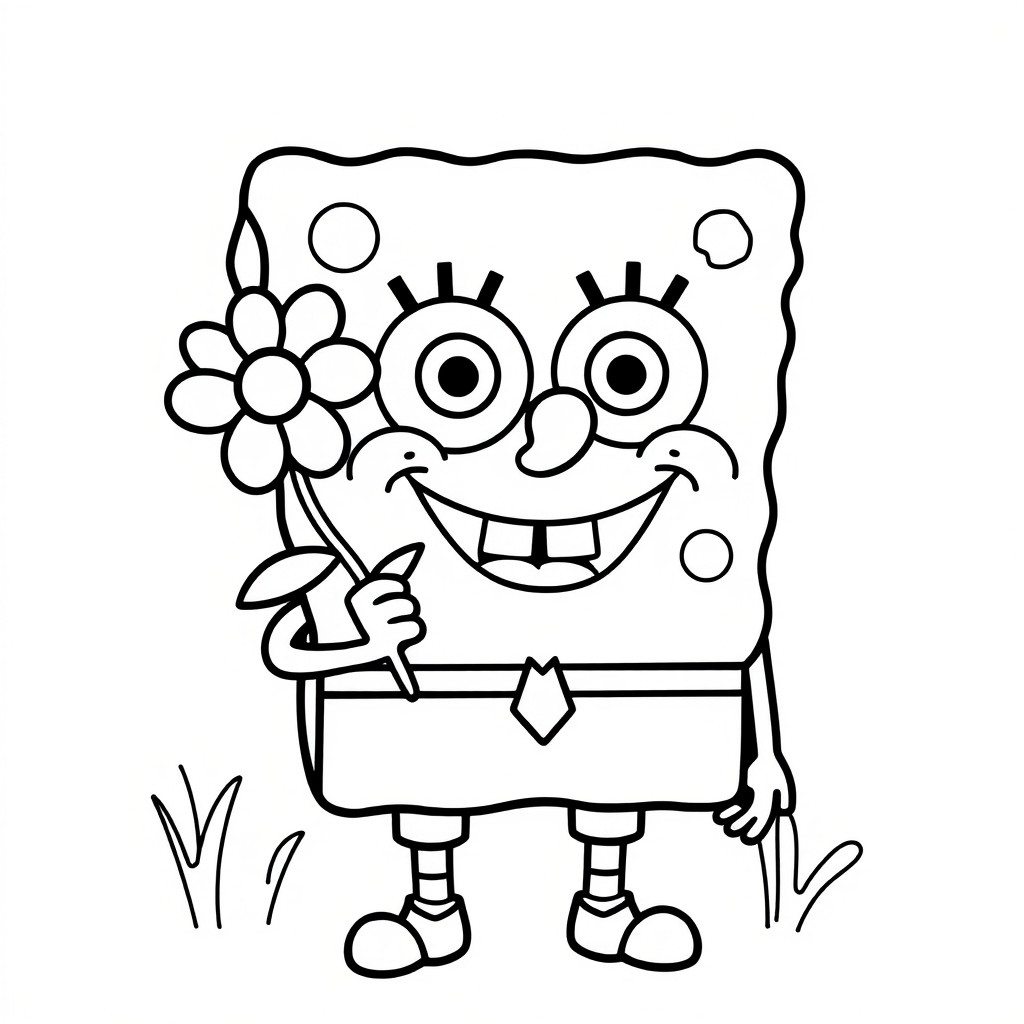 coloriage spongebob à imprimer gratuit
