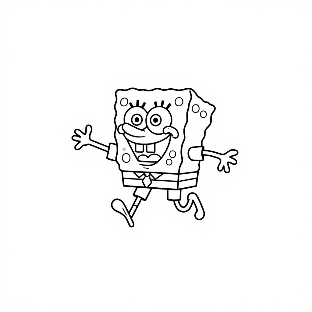 coloriage spongebob à imprimer