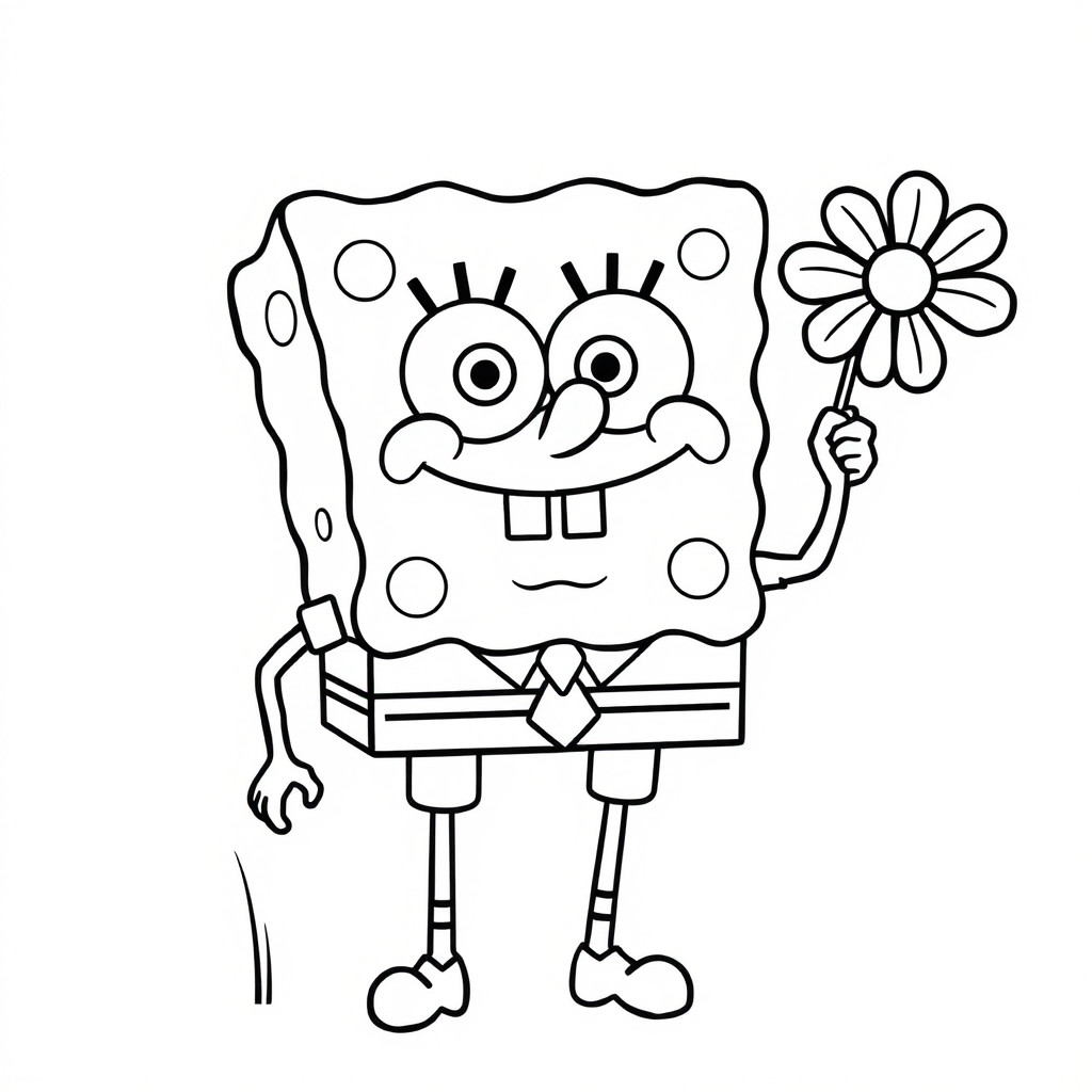 spongebob coloriage