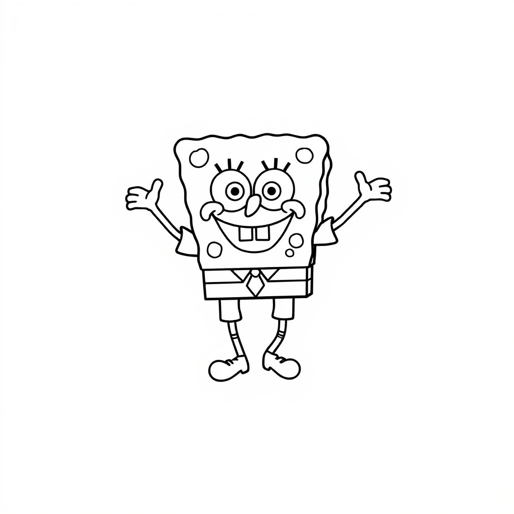 coloriage à imprimer spongebob