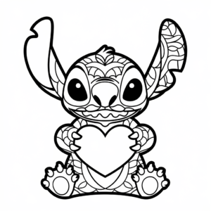 mandala stitch coloriage