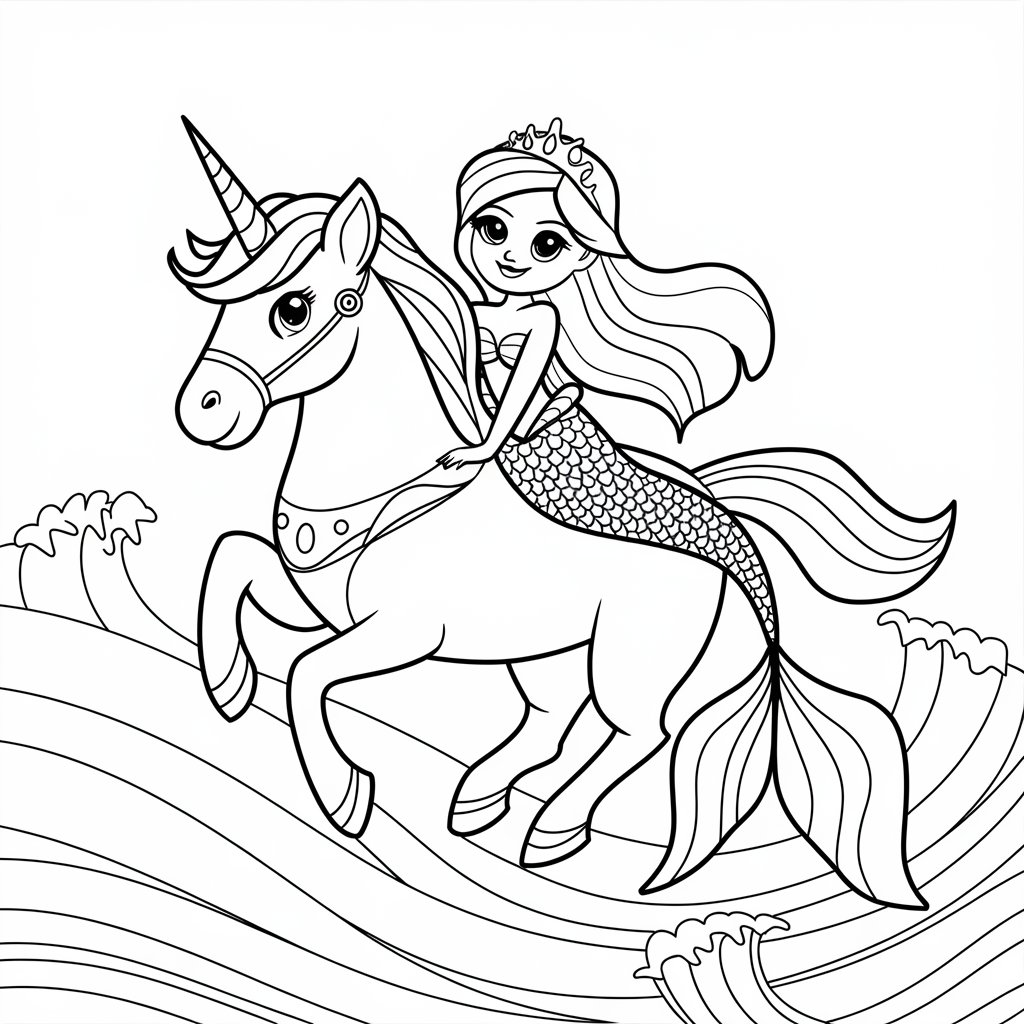 coloriage licorne