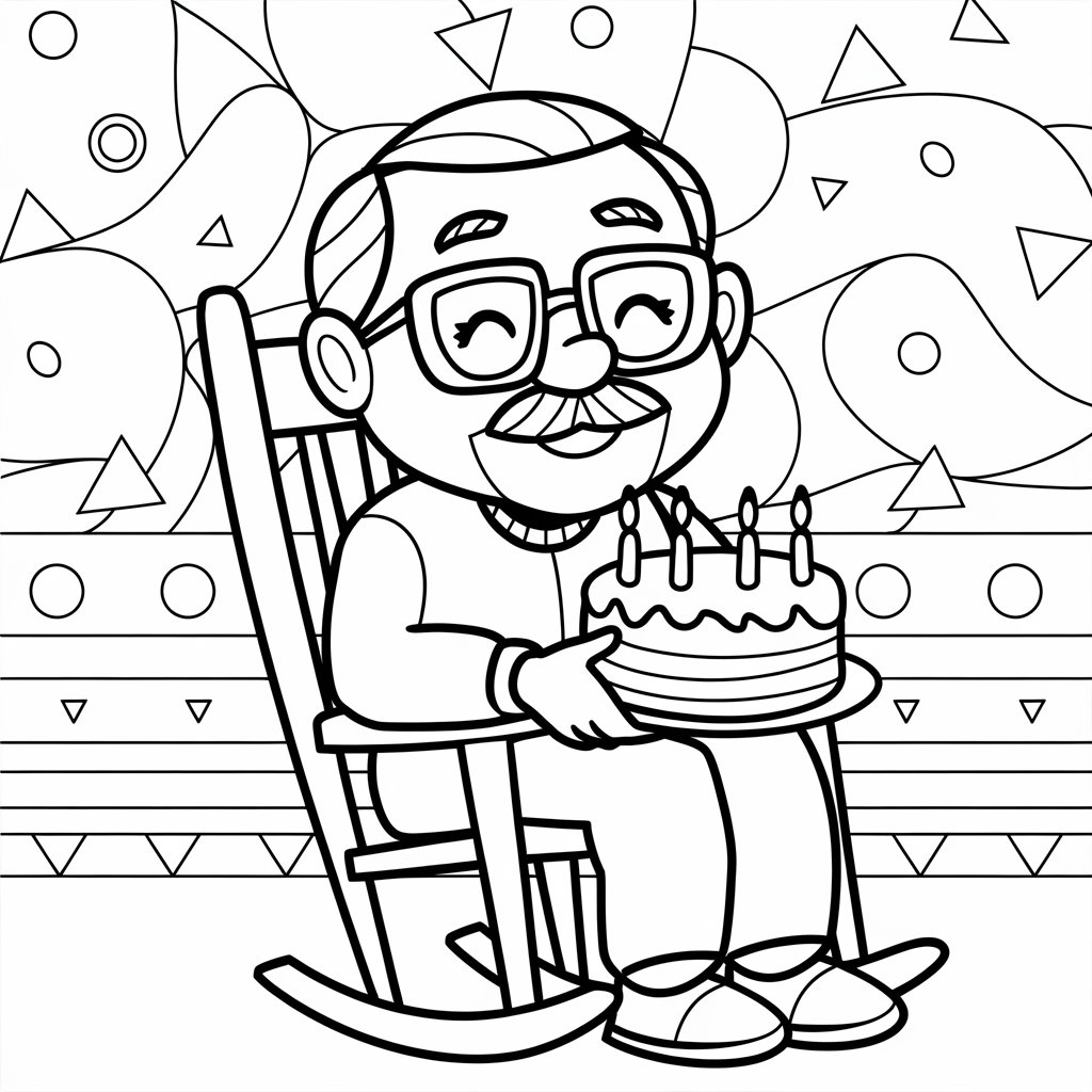 coloriage pour anniversaire