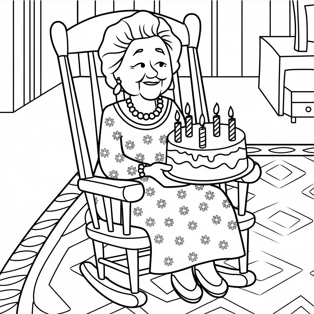 anniversaire coloriage