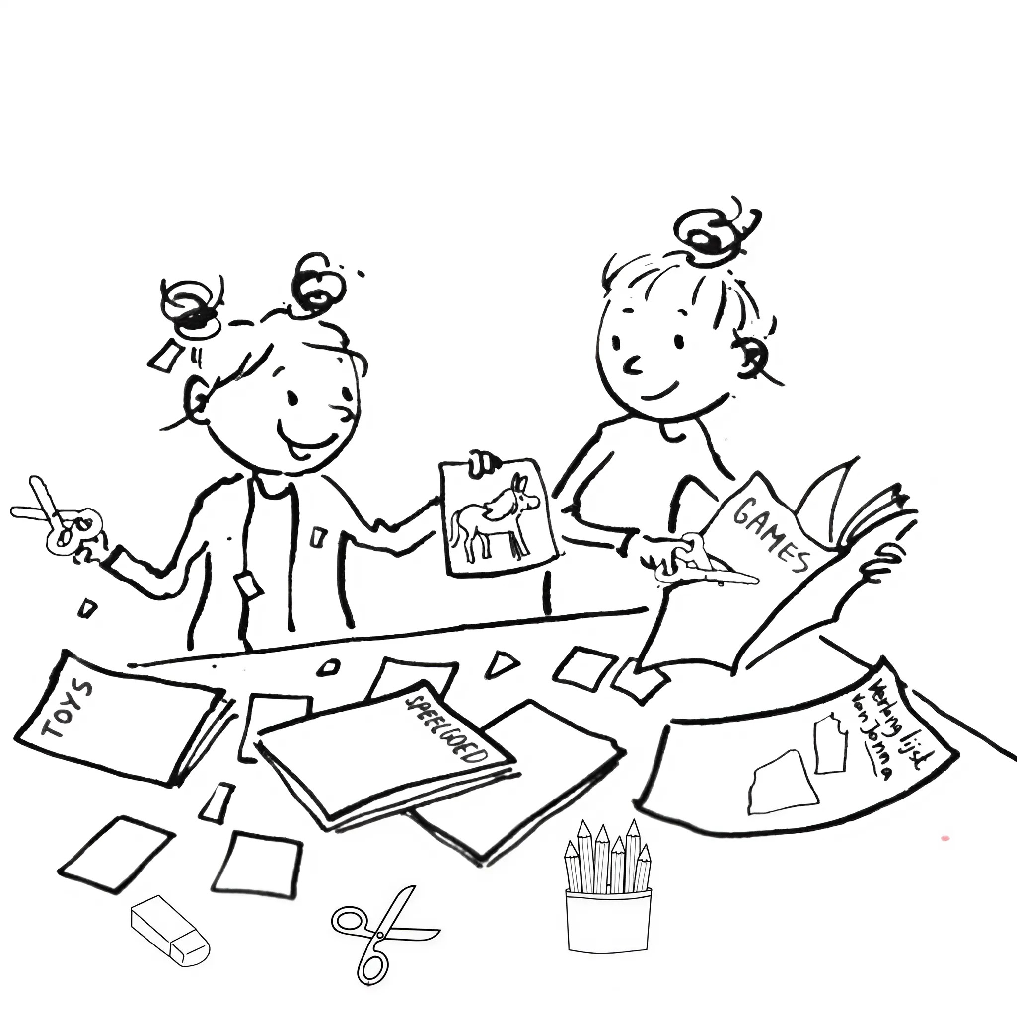 Livre de coloriage Zoete Zusjes gratuit