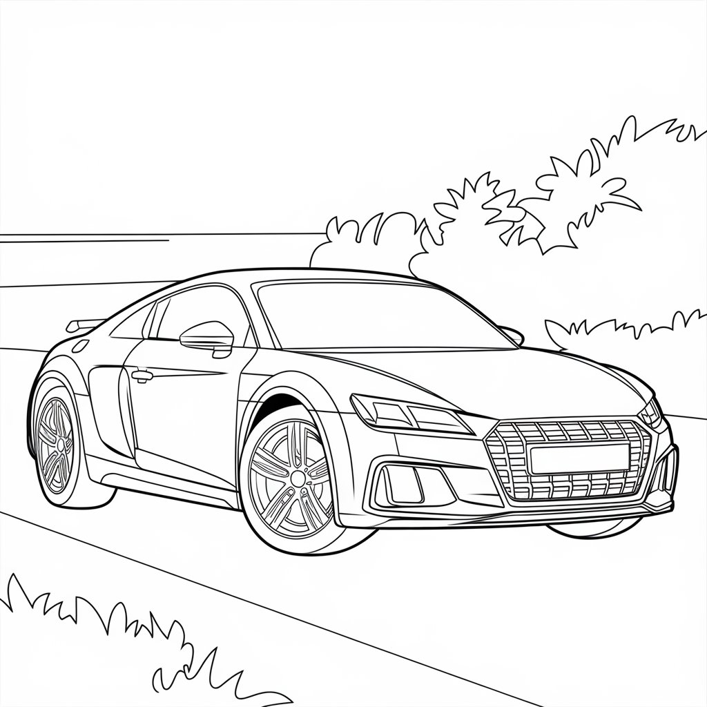 coloriage course de voiture