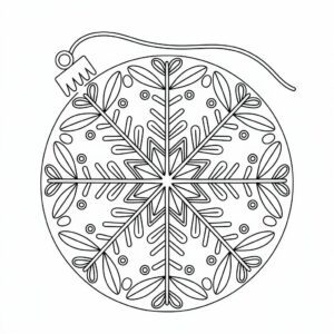 coloriage boules de noel