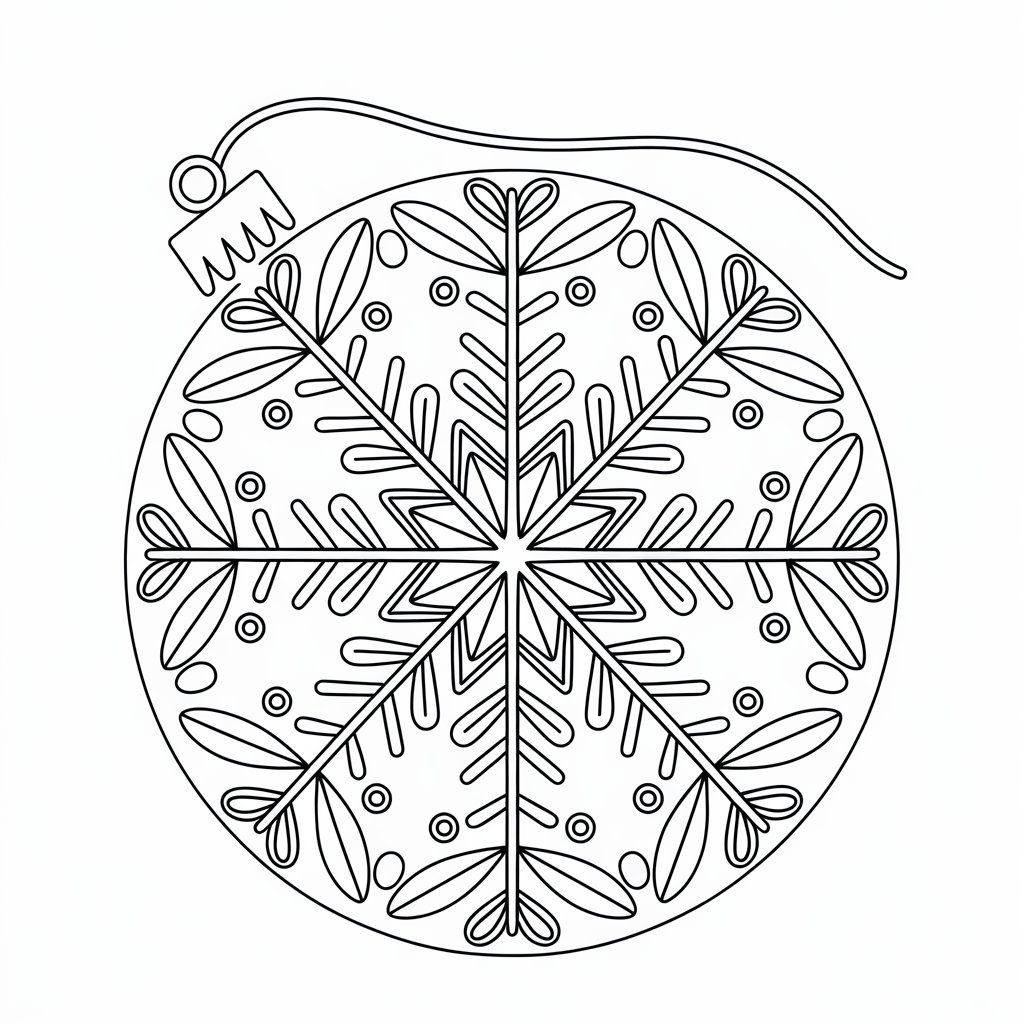 coloriage boules de noel