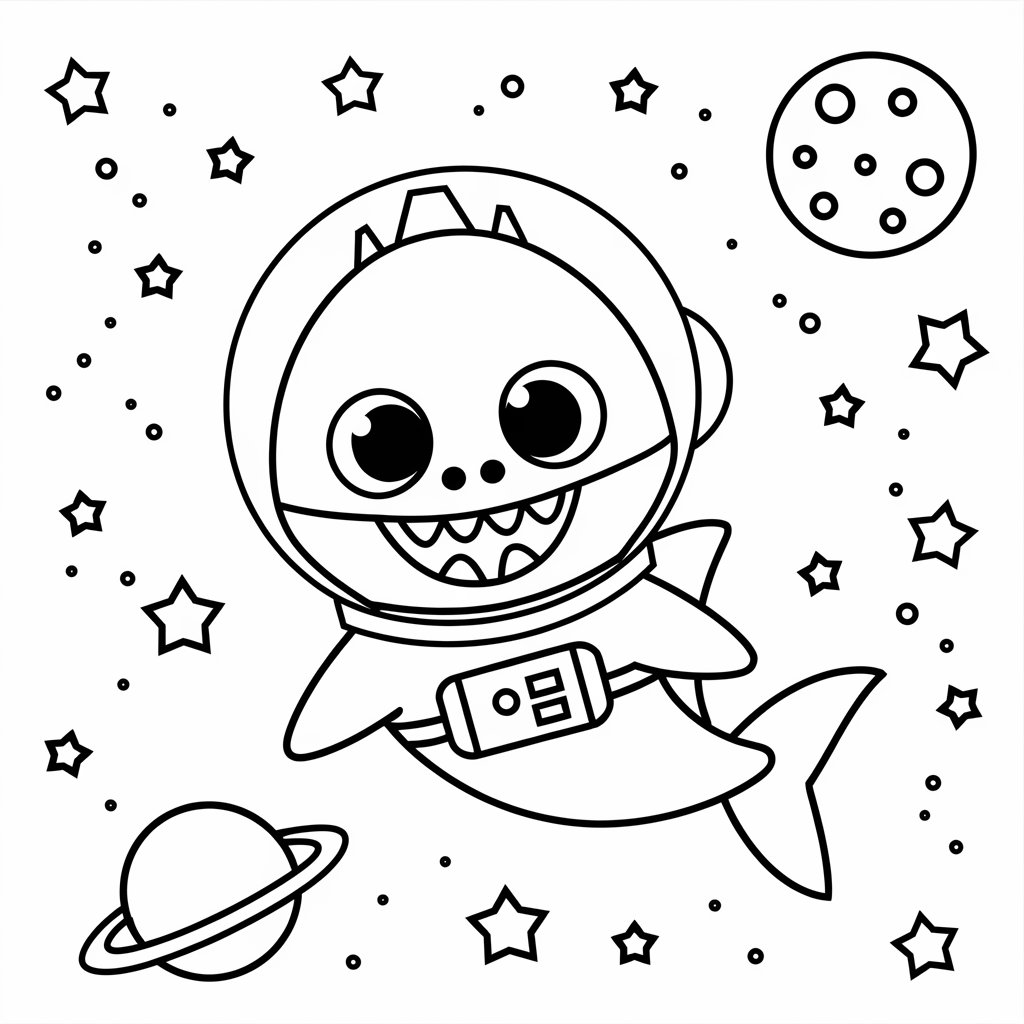 coloriage requin à imprimer