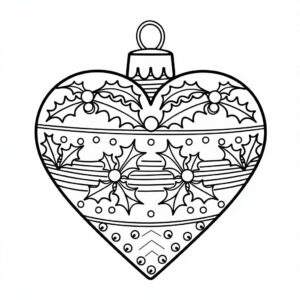 boule de noel coloriage