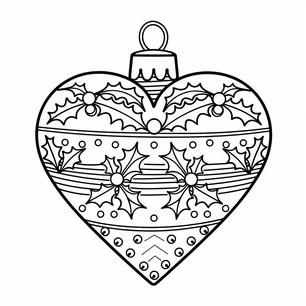 boule de noel coloriage