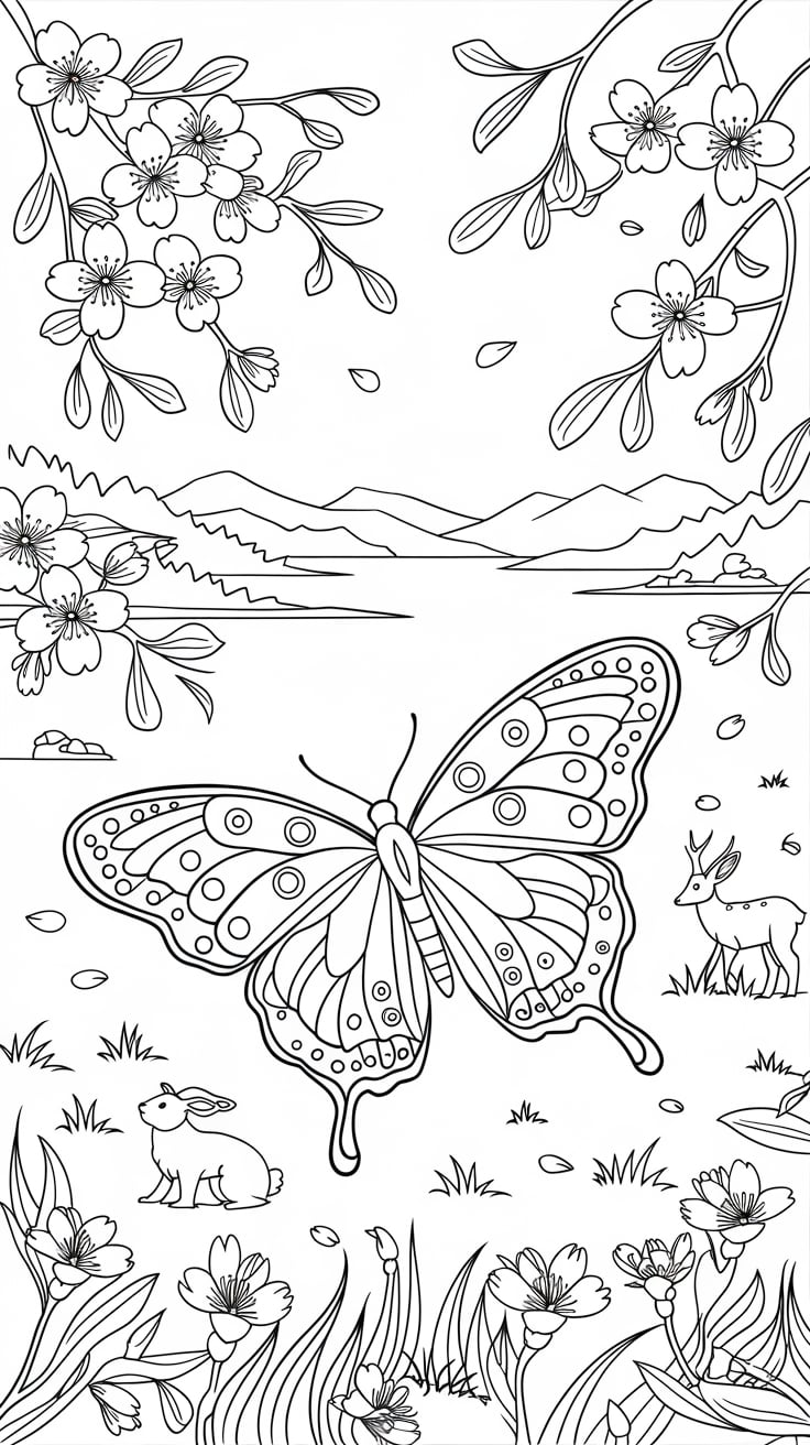 papillons coloriage