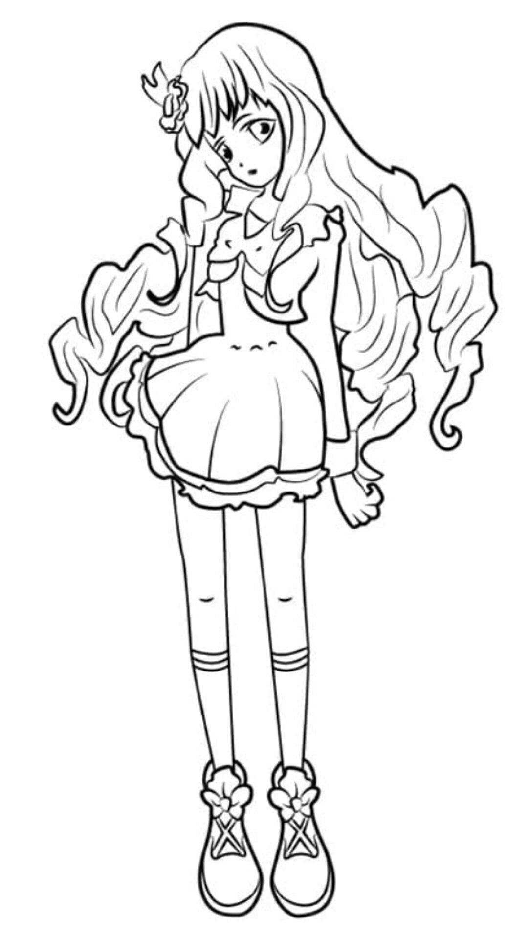 coloriage gratuit manga​