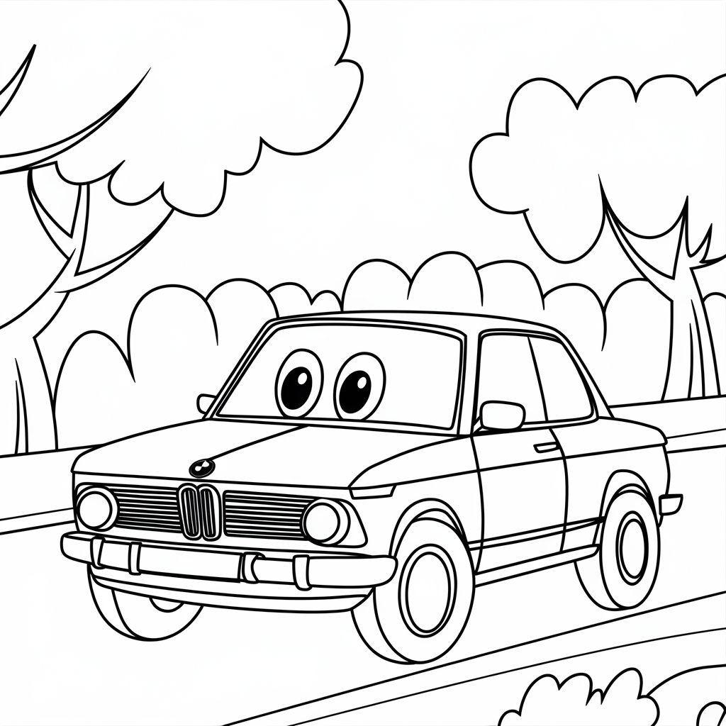 coloriage de voiture de sport