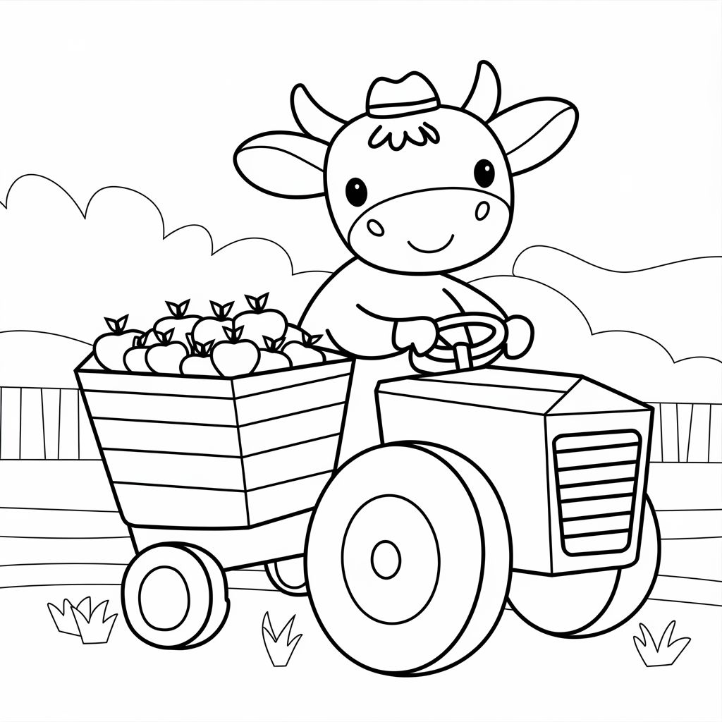 coloriage la vache