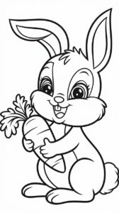 coloriage bebe lapin