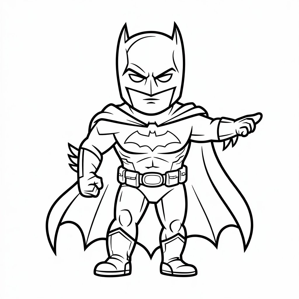 batman coloriage couleur