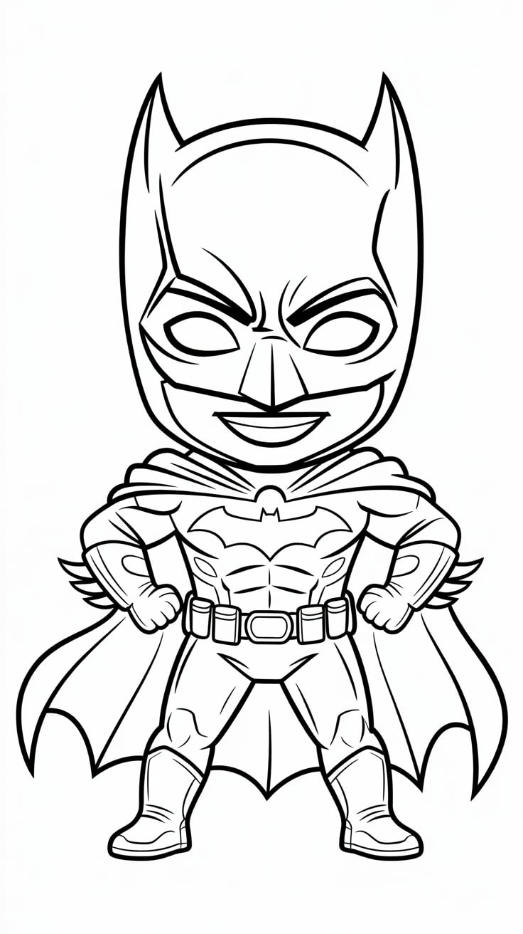 batman dessin coloriage
