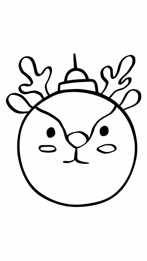 maternelle coloriage boule de noel