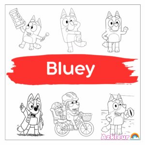 Coloriage Bluey