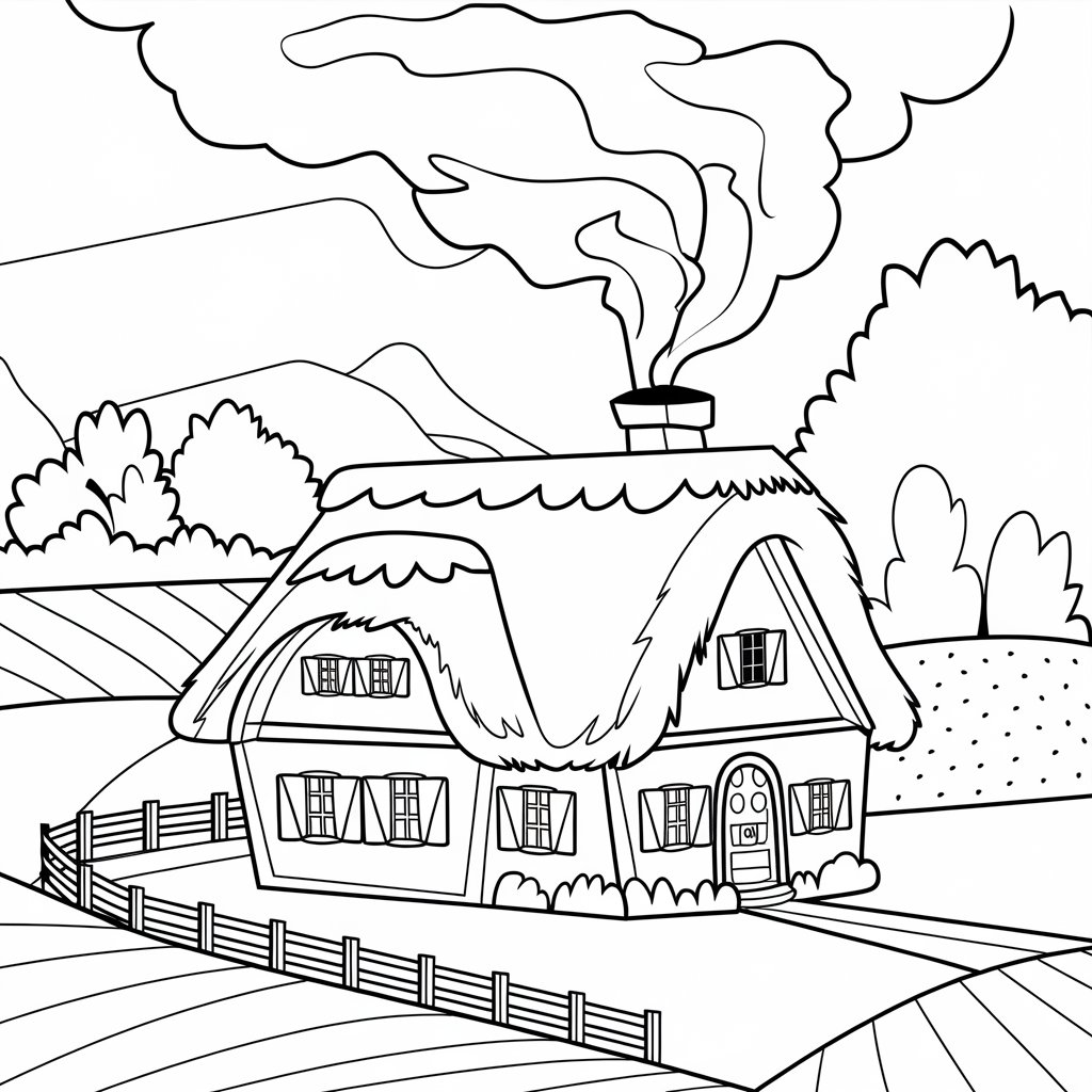 coloriage la ferme