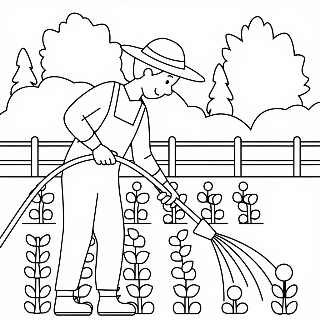 coloriage de la ferme des animaux