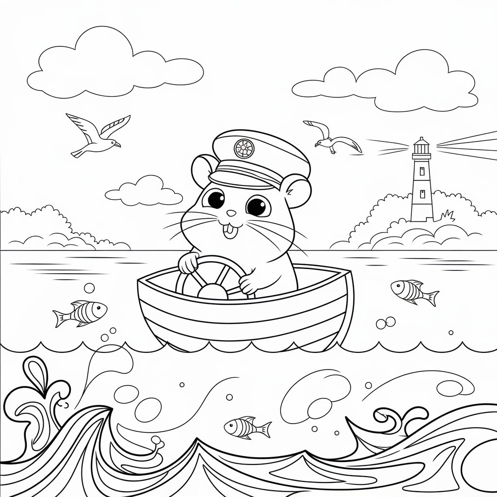 billy le hamster cowboy coloriage