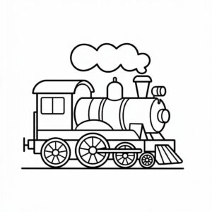 coloriage de train