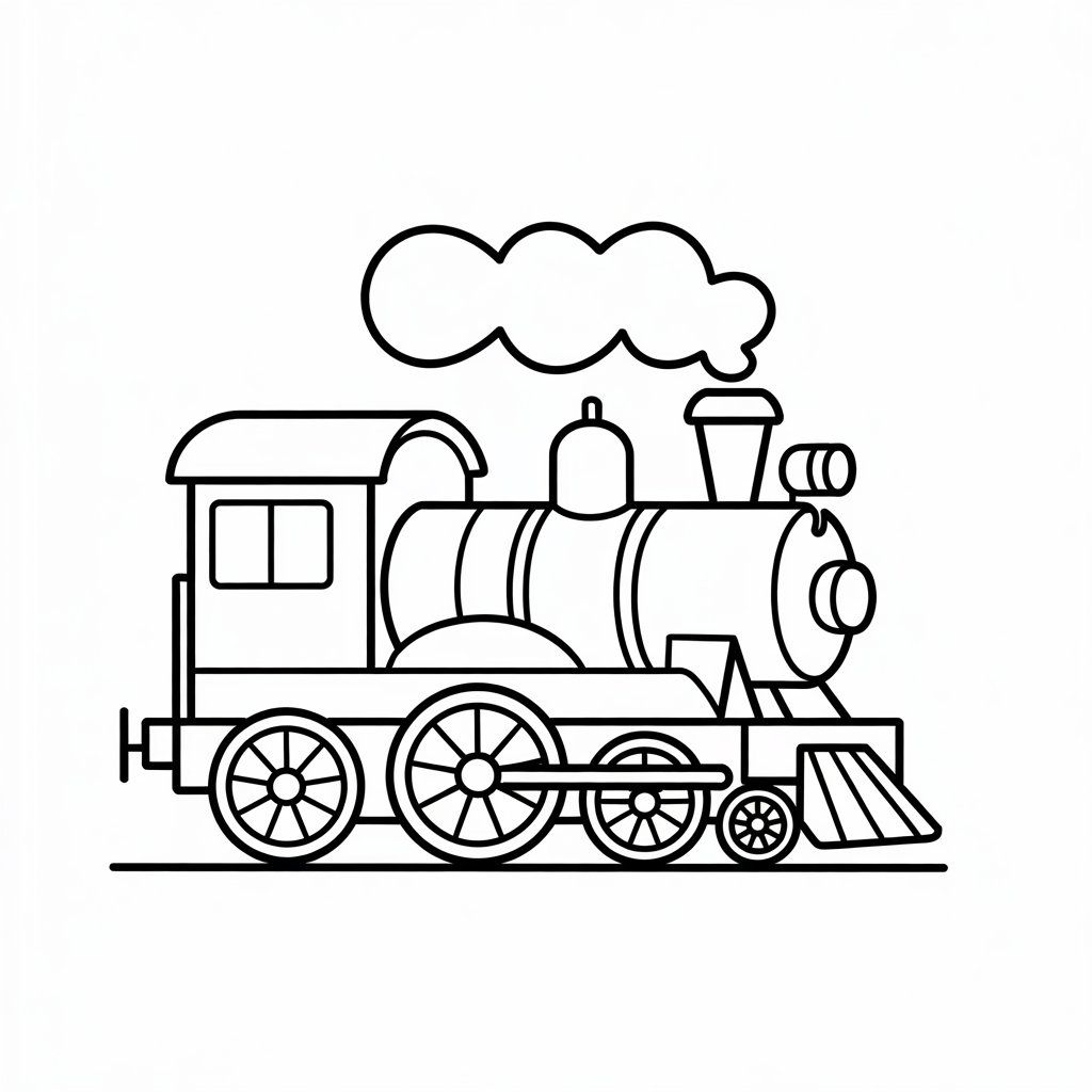 coloriage de train