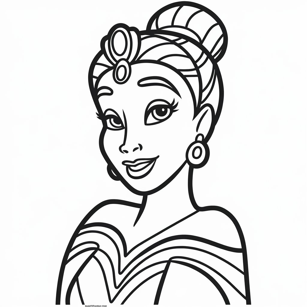 coloriage à imprimer princesse disney