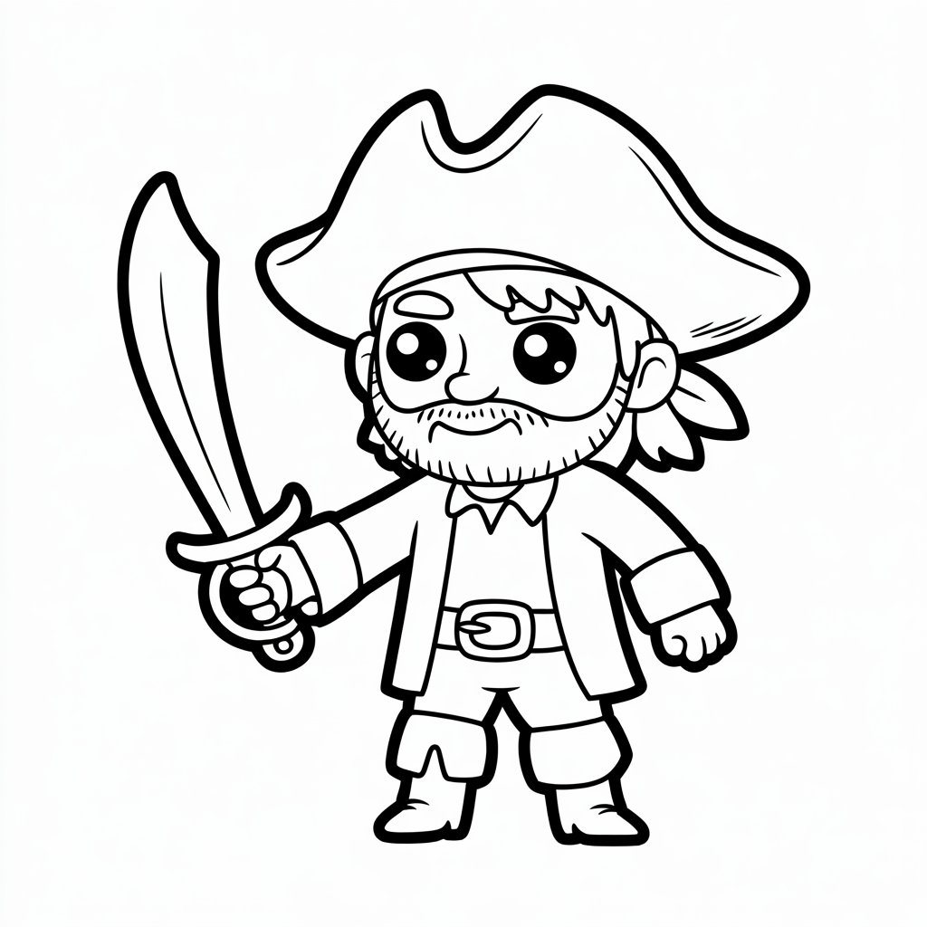 coloriage bateau de pirate a imprimer