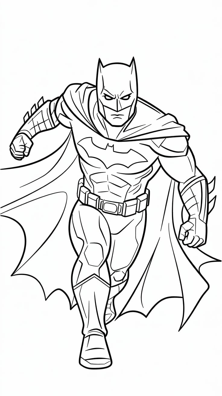 coloriage batman à imprimer a4