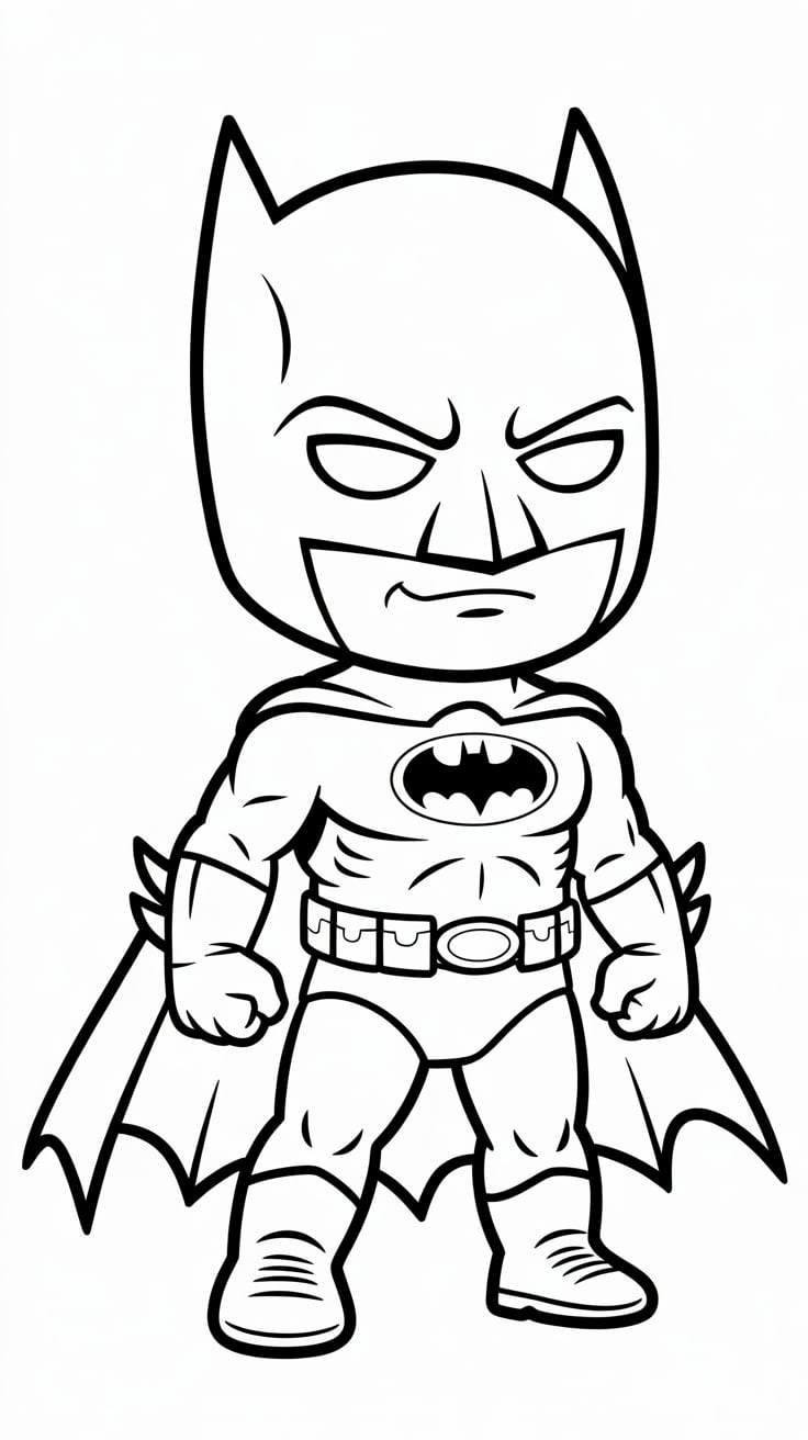 coloriage batman à imprimer pdf